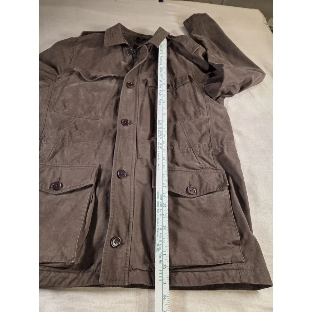 Banana Republic Water‎ Resistant Mens Field Chore Military Jacket Cargo Green LT